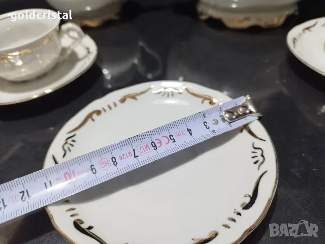 Стар български порцелан чаши за кафе чайник захарница латиера , снимка 8 - Антикварни и старинни предмети - 56144585