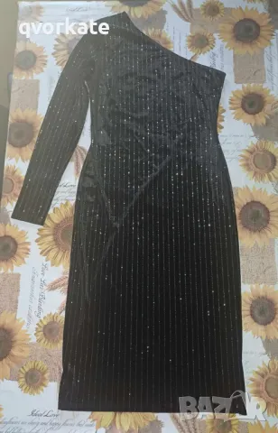 Черна елегантна рокля на TOPSHOP №38, снимка 3 - Рокли - 47475020