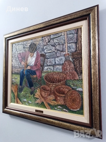 Маслена картина върху платно Испания P.Lozano масло, снимка 2 - Картини - 51695164