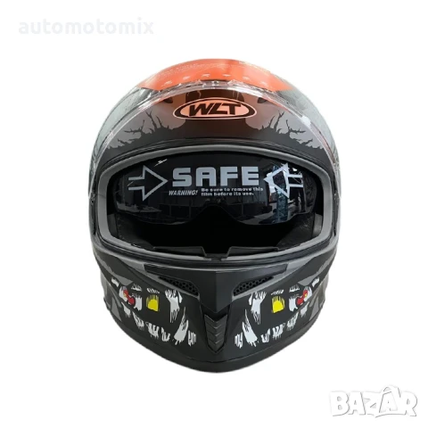 Каска за мотор, Мото шлем, очила и визьор, 4 размера, Matt Grey, снимка 4 - Аксесоари и консумативи - 46173650