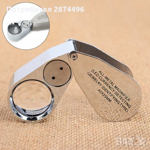 9890 Малка джобна мини ръчна лупа с LED осветление, снимка 7 - Други инструменти - 35821169