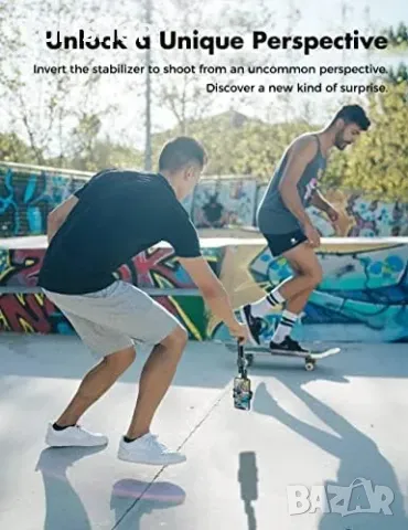 Стабилизатор Qimic Gimbal за смартфони, селфи стик, статив за телефон, снимка 4 - Друга електроника - 48737815