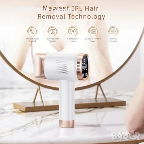 Ново Лазерно устройство за епилация, бързи резултати у дома премахва косми, снимка 7 - Друга електроника - 48602828