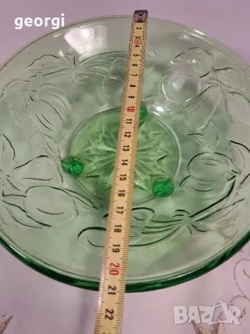 ретро фруктиера от цветно стъкло 25/1, снимка 4 - Аксесоари за кухня - 49886614