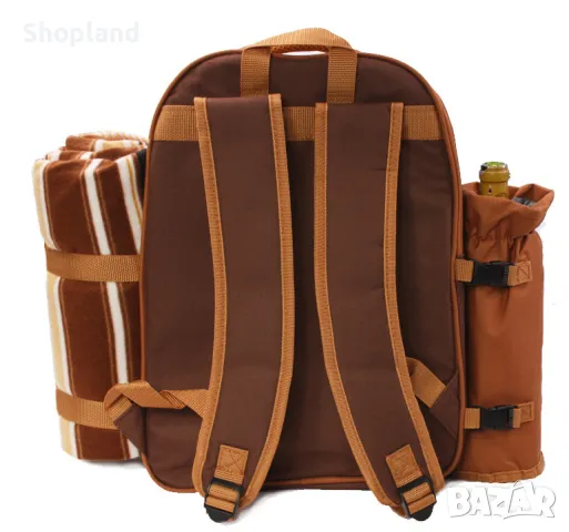 Висококачествена раница за пикник с комплект прибори за четири човека, снимка 4 - Къмпинг мебели - 50280193