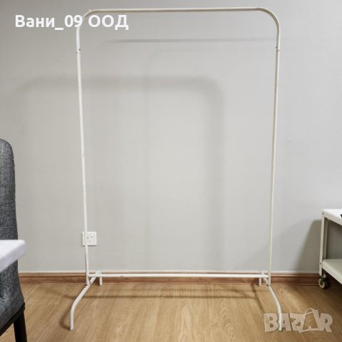 Стоманен бял щендер с изчистен дизайн, снимка 5 - Закачалки - 42512677