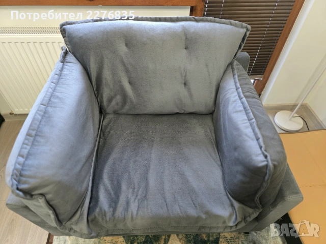Диван с фотьойл , снимка 5 - Дивани и мека мебел - 53256887