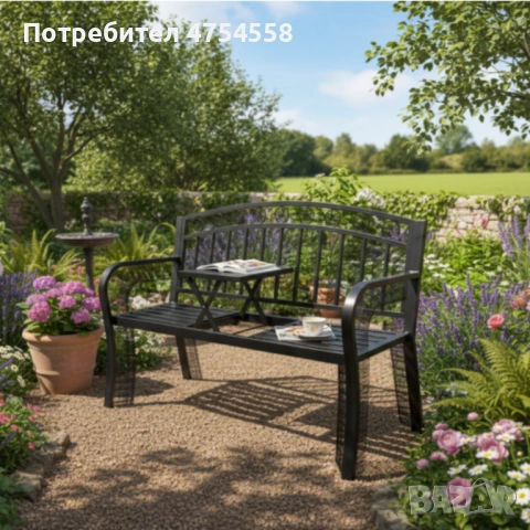 Градинска пейка 2 в 1 с разтегателна маса - удобство и функционалност, снимка 2 - Градински мебели, декорация  - 53842965