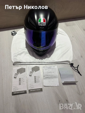 AGV K1 S / РАЗМЕР М / Black Matt / Мото Каска / Fullface, снимка 7 - Аксесоари и консумативи - 53488208