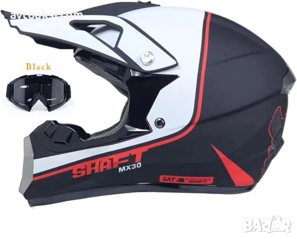 Каска Крос Мотор/Скутер/Бъги/Вело/АТВ -7177, снимка 3 - Аксесоари и консумативи - 51475177