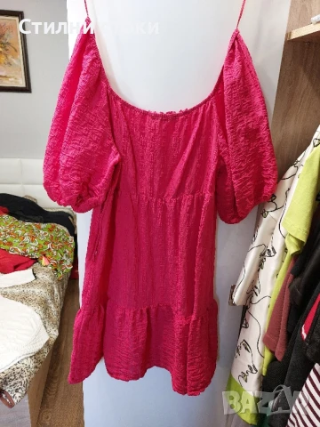 Къса розова рокля ,S