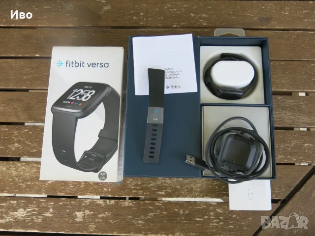 Спортен смарт часовник Smartwatch Fitbit Versa, Черен, снимка 6 - Смарт часовници - 55799346