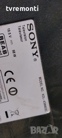 Main board 1-980-805-31 for SONY KDL-43W805C for 43inc DISPLAY V430FWME01 , снимка 8 - Части и Платки - 42603335