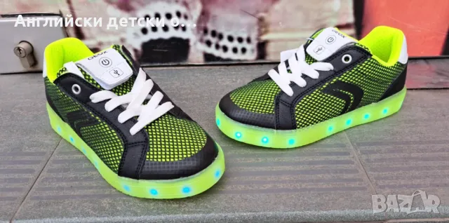 Английски светещи полукецове Geox, снимка 3 - Детски маратонки - 50026124