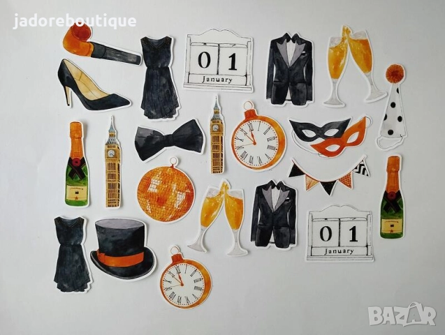 Стикери за скрапбук Зимни/ Коледни/ Новогодишни теми, снимка 8 - Други - 48048508