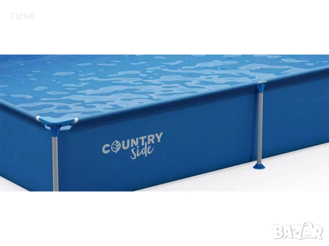 НОВИ! Басейн с метална рамка 228х159x42см 1150л , снимка 4 - Басейни и аксесоари - 52399338