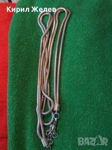 ДВОЕН КРАСИВ ЛЪСКАВ СТОМАНЕН ЛАНЕЦ НЕРЪЖДАЕМ 20365, снимка 9 - Колиета, медальони, синджири - 33846717