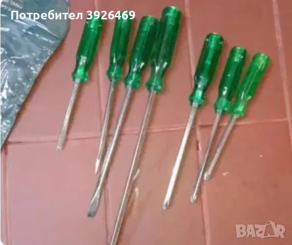 Шлосерски отвертки комплект 7 бр., снимка 4 - Отвертки - 50253116