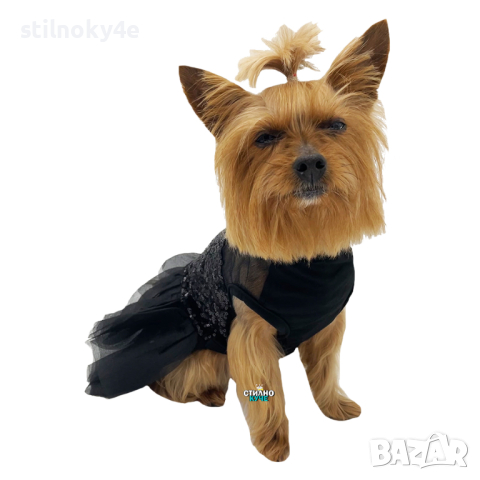 Черна рокля за куче Кучешка рокля в черен цвят Рокли за кучета в черен цвят Кучешки рокли , снимка 2 - За кучета - 41862277