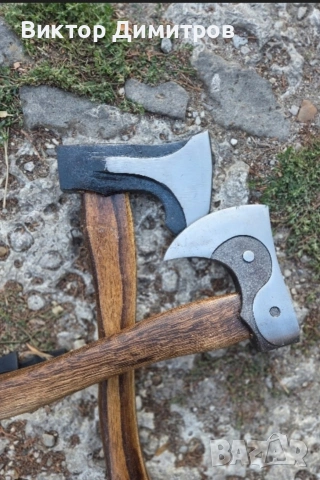 брадвичка от ковано желязо с дървена дръжка, снимка 3 - Други - 53718673