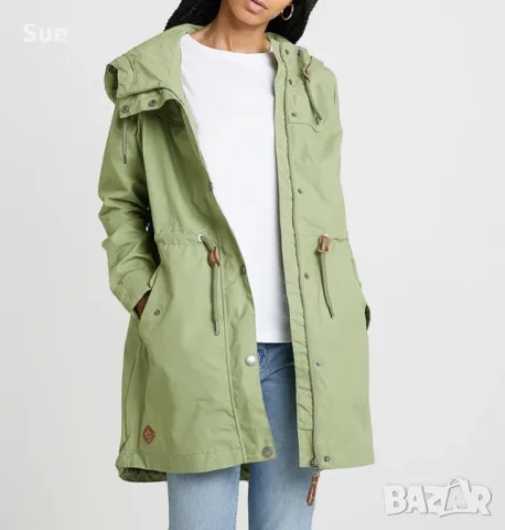 НОВО Дамско зелено пролетно яке парка S Ragwear, снимка 1