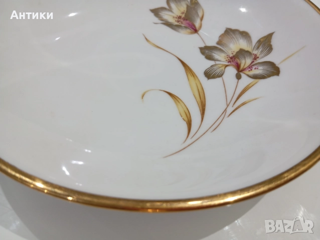 Порцеланова стара чиния , снимка 7 - Чинии - 52642581