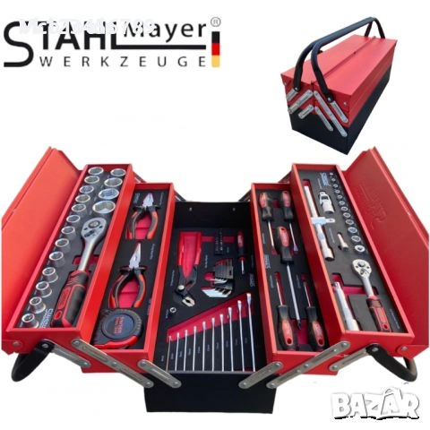 Метална кутия с инструменти Гедоре 86 ЧАСТИ STAHLMAYER 