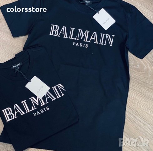 Черена мъжка тениска Balmain кодBR- IM-35F, снимка 1 - Тениски - 41330035
