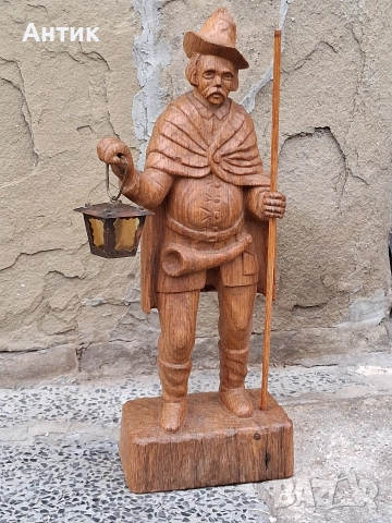 Красива Стара Дървена Фигура , снимка 3 - Други ценни предмети - 52865336