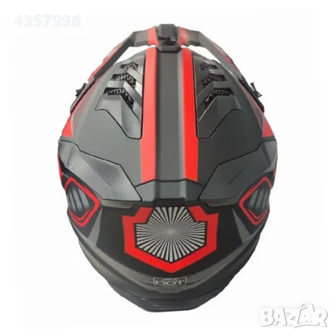 Кросова Каска 127, XL, Matt Black/Red, снимка 4 - Аксесоари и консумативи - 50054182