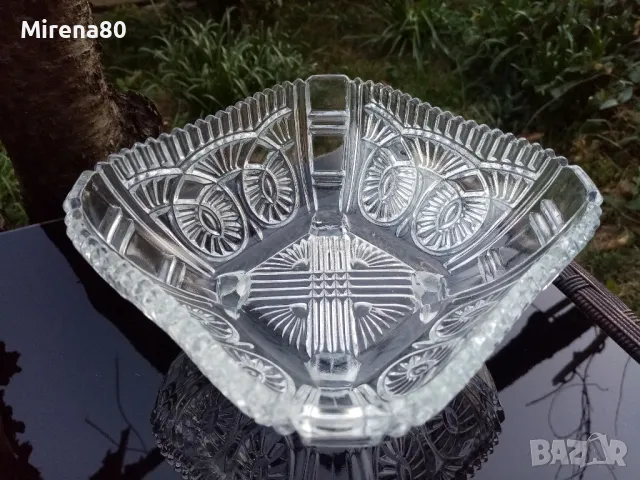 Кристална бонбониера на крачета, снимка 5 - Антикварни и старинни предмети - 47883456