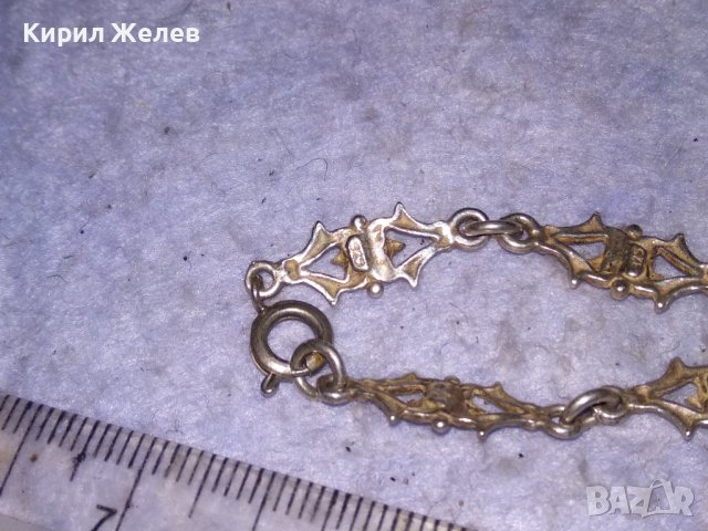 СТАРА ФЛОРАЛНА АЖУРНА АРТ НУВО СРЕБЪРНА ГРИВНА СРЕБРО ПРОБА 925 РЪЧНА ИЗРАБОТКА 38491, снимка 13 - Гривни - 41472567