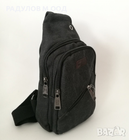 Мъжка чанта тип раница брезент / 5086, снимка 5 - Чанти - 36307163