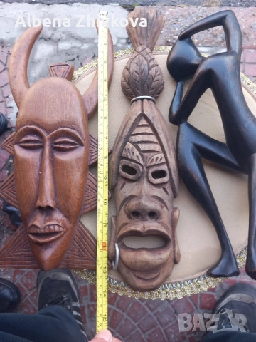 африкански пластики от дърво, снимка 5 - Декорация за дома - 52072565