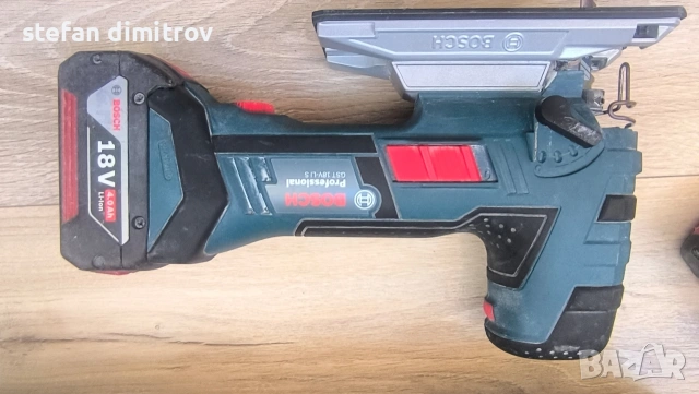 Bosch GST 18 V-LI S Акумулаторен пробивен трион плюс 2 🔋 6 Ah и 4 Ah и зарядно , снимка 8 - Триони и циркуляри - 53749101