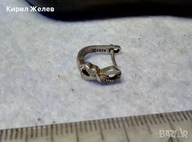 ВИНТИДЖ АРТ СРЕБЪРНА ОБЕЦА СИМВОЛ на БЕЗКРАЙНОСТ МАРКОВО СРЕБРО S 925 с ФАСЕТИРАИ ЦИРКОНИ 41507, снимка 8 - Обеци - 49605574