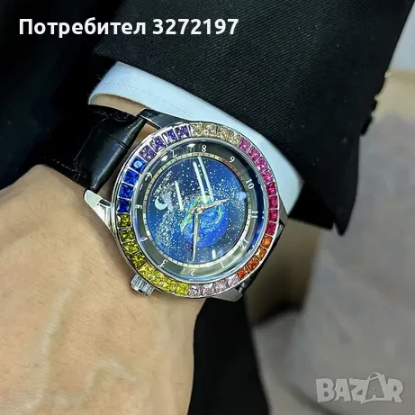 AOKULASIC-Дизайнерски Автоматичен,механичен часовник с въртящ се циферблат,водоустойчив, снимка 8 - Мъжки - 41684075