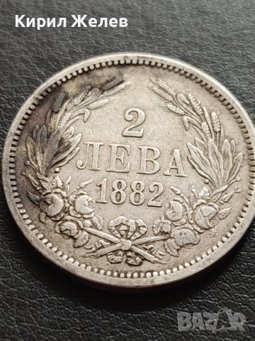 СРЕБЪРНА МОНЕТА 2 лева 1882г. КНЯЖЕСТВО БЪЛГАРИЯ СЪЕДИНЕНИЕТО ПРАВИ СИЛАТА ЗА КОЛЕКЦИОНЕРИ 40739