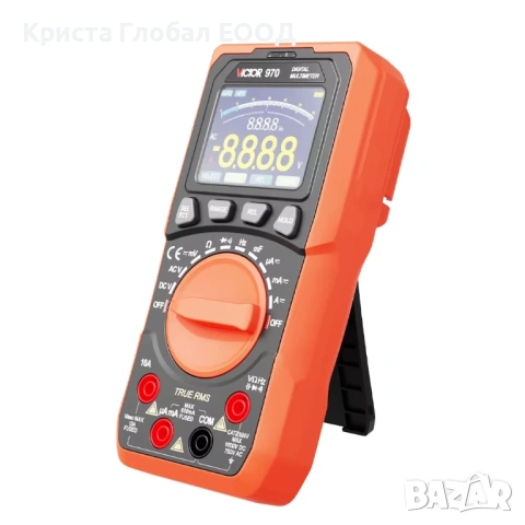 ХИТ: VICTOR 970 Ултра бюджетен TRMS мултиметър – 6000 counts с бърз Аналогов Барграф!, снимка 5 - Други инструменти - 53835261