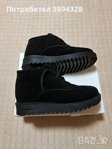 дамски боти от изкуствен велур, снимка 2 - Дамски боти - 52677727