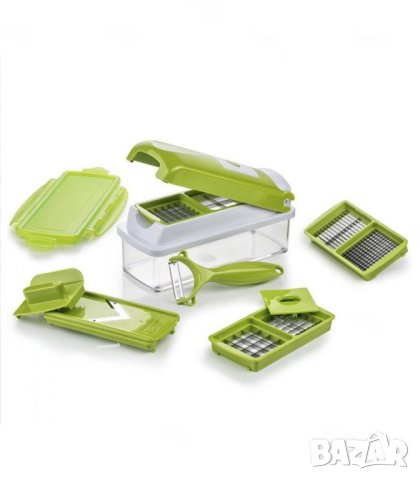 Кухненско ренде, комплект мултифункционално ренде за рязане, остри ножове, много приставки и белачка, снимка 11 - Други - 41403654