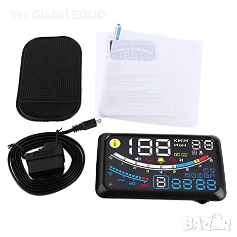 Keenso F4 5.5" HUD дисплей KMH/MPH 12V, снимка 2 - Аксесоари и консумативи - 53618065