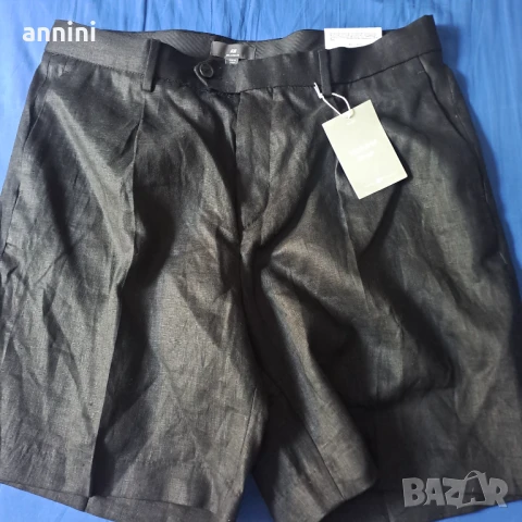 нови черни къси мъжки панталони  раз 32 и 34 ЛЕНЕНИ, снимка 5 - Къси панталони - 49286005