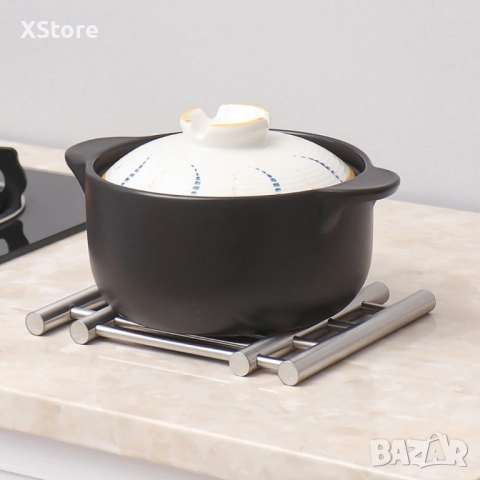 Разтегателна поставка за горещи съдове от ИНОКС, 22X20 см, разтягаща се до 37 см, снимка 10 - Други стоки за дома - 52517375