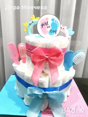 Памперсови тортички, снимка 10 - Пелени, памперси - 50339095