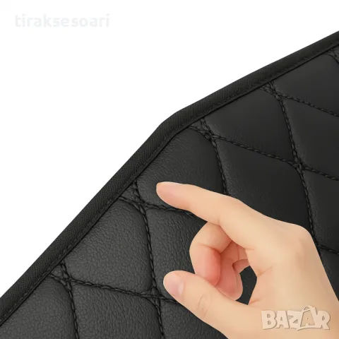 Черно с черно органайзер за багажник кутия за съхранение 66x30x30 см, снимка 4 - Аксесоари и консумативи - 50074450