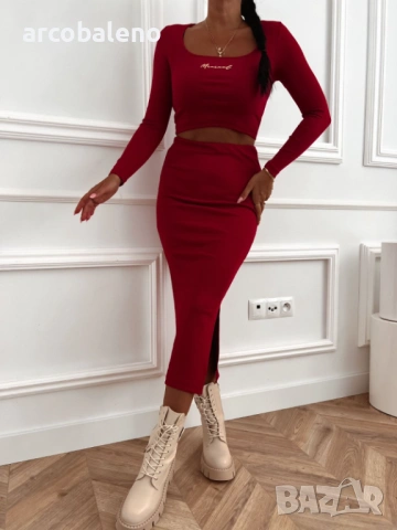 Дамски комплект от две части, 6цвята , снимка 13 - Комплекти - 53129585