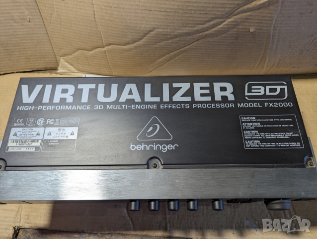 Behringer FX2000 Virtualizer 3D Effects Processor, снимка 17 - Други - 44433359