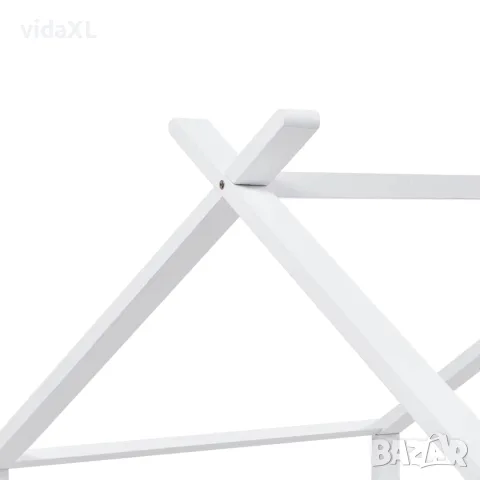 vidaXL Рамка за детско легло, бяла, бор масив, 90х200 см, снимка 8 - Бебешки легла и матраци - 56146560