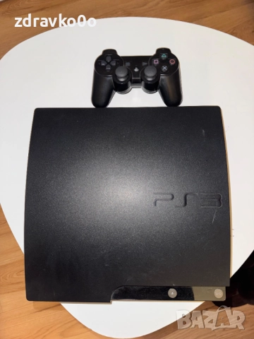 PS3 Slim + 12 игри и стойка / Playstation 3 Slim